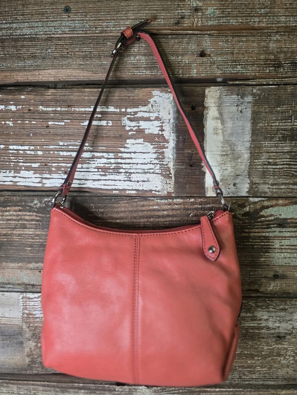 Coach Ashley Mini Coral Pink Leather Shoulder Purse - Clean Interior & COA Inclu